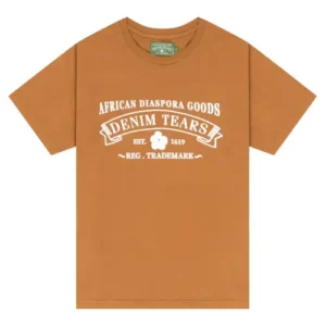 Denim Tears ADG T-Shirt Washed Brown