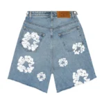 Denim Tears Cotton Wreath Light Wash Jean Shorts