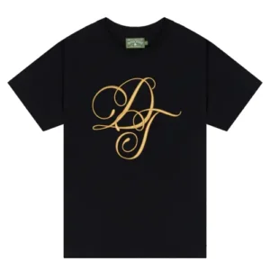 Denim Tears Metallic Gold Script T-Shirt