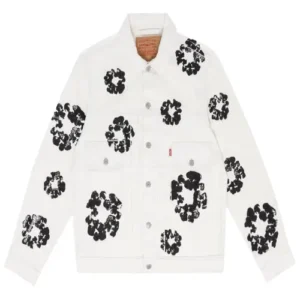 Denim Tears Type – 2 All Over Wreath Jacket White