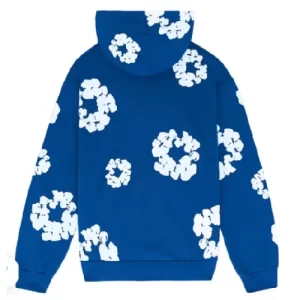 DENIM TEARS COTTON WREATH HOODIE ROYAL BLUE